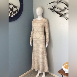 Polo Ralph Lauren Women's Southwestern Print Long Sleeve Maxi Dress Size M, NWOT